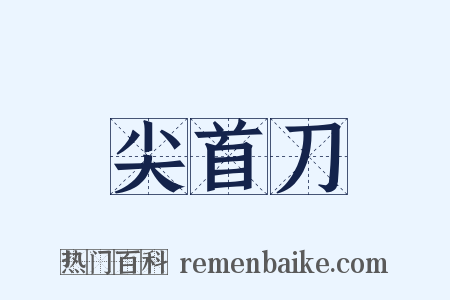 尖首刀是什么意思的图片